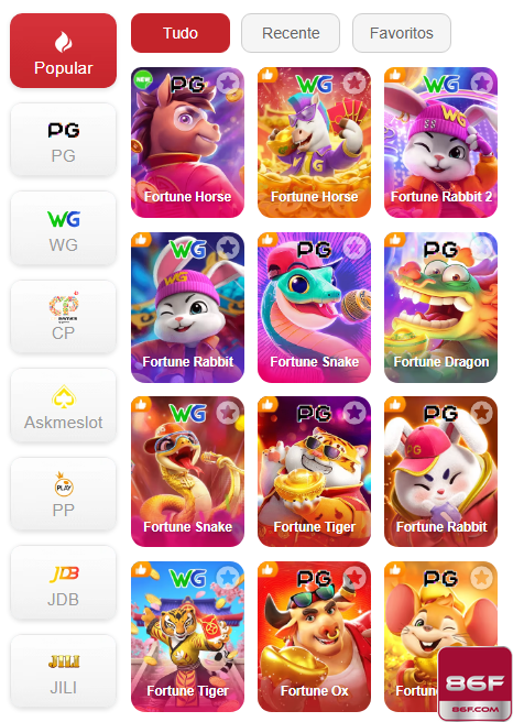 Experiência de Jogos 86f.com